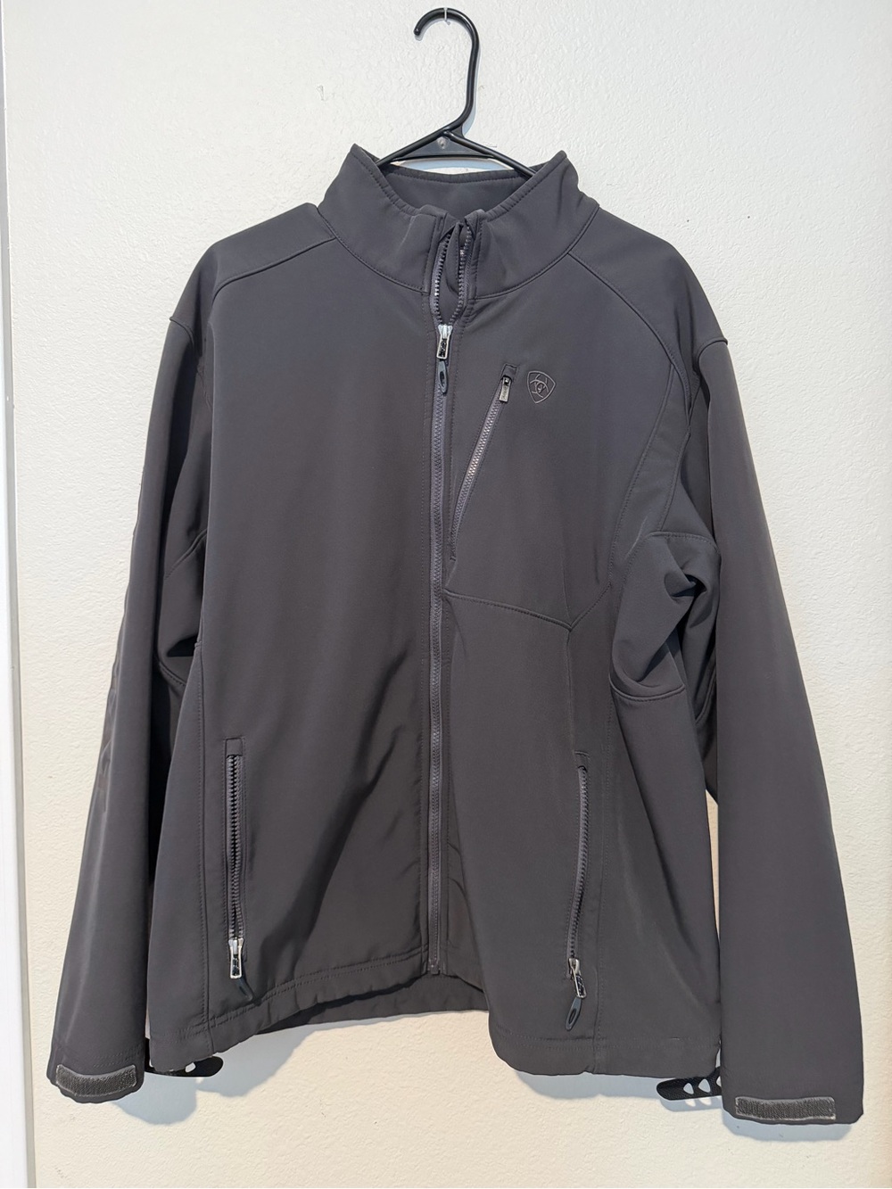Ariat Men's Black Softshell Jacket - Shield Logo